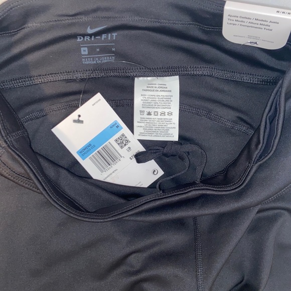 NEW Nike Womens Fast Flash Runway Graphic Running Black Tights DM1553-010 Medium - Picture 6 of 7